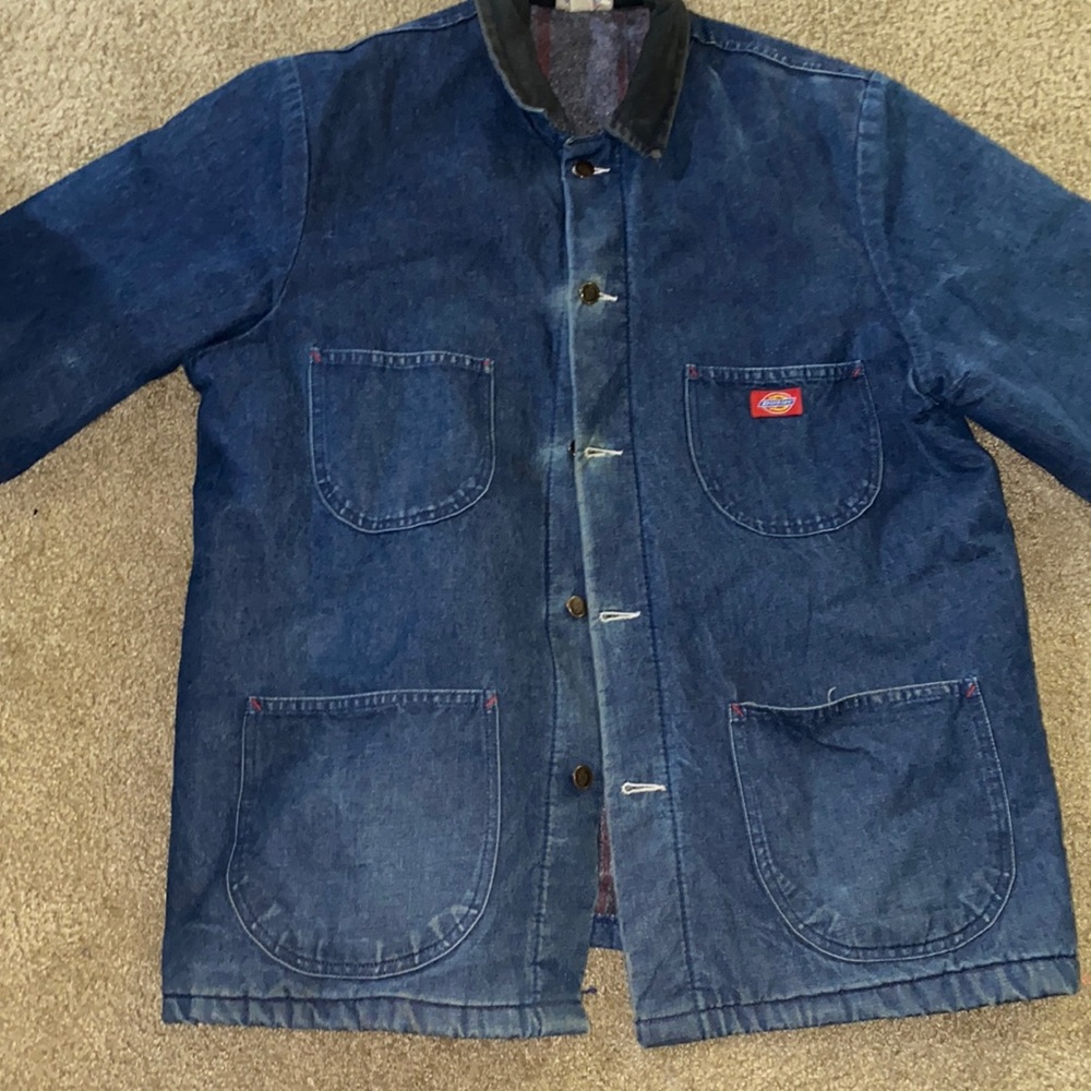 Vintage dickies blanket lined denim jacket